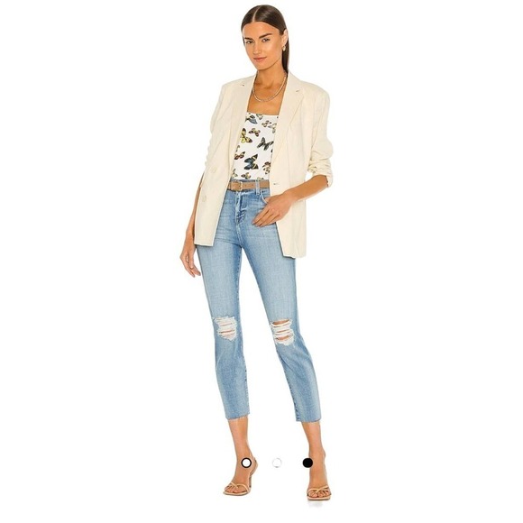 L'AGENCE El Matador French Slim High Rise Denim Jeans Light Wash Size 25 NWT